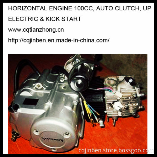 Horizontal Engine 100cc, Auto Clutch, up Electric & Kick Start